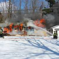 <p>Firefighters from numerous department responded to a house fire.</p>