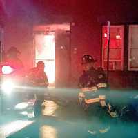 <p>The fire broke out in the rear of the first floor of the Hamilton Avenue multi-family building off the corner of Madison Avenue shortly before 2 a.m.</p>