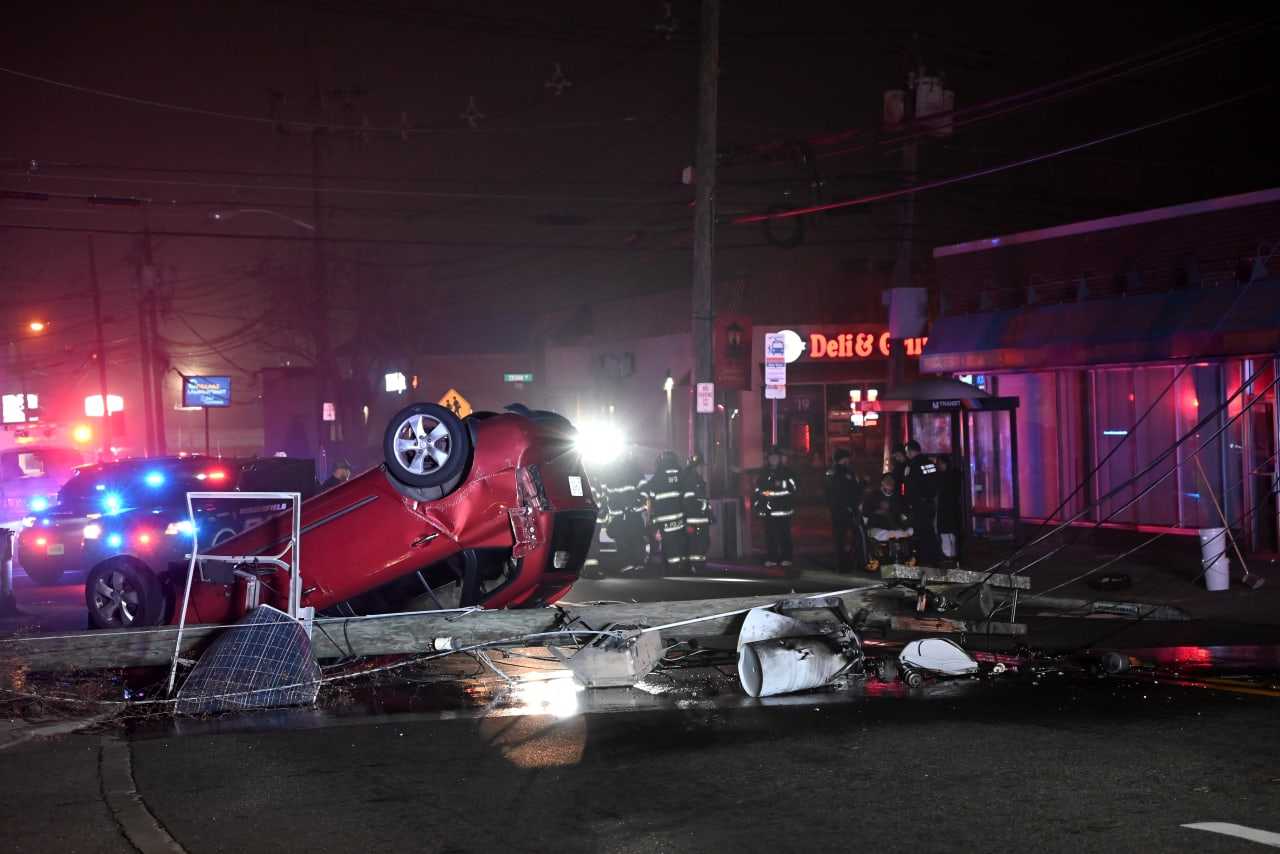 Fleeing Driver Returns After Slamming Into Pole, Rolling SUV In ...