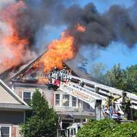 <p>The fire on Wyckoff Avenue in Mahwah quickly went to three bells.</p>