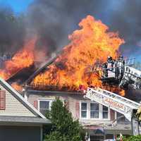 Fire Ravages Mahwah Home