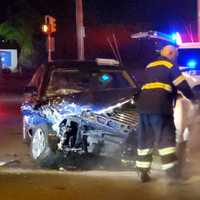 <p>The VW Passat that South Hackensack police said was driven by a drunken motorist from Teaneck when it rear-ended a Tesla, injuring a mom and teen son from Hasbrouck Heights.</p>