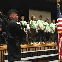 <p>The graduates marched into the auditorium escorted by Lodi police, as well as a bagpiper from the Police Pipes and Drums of Bergen County, Teaneck Police Sgt. Jack Garland.</p>