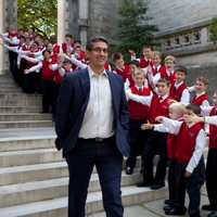 <p>Fernando Malvar-Ruiz and the American Boychoir</p>