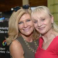 <p>Marcia Pflug and Marcia O’Kane, president of Greenwich Chamber of Commerce.</p>