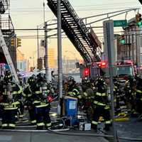 <p>Firefighters were ordered out of the building on Main Avenue off Harrison Street in Passaic.</p>