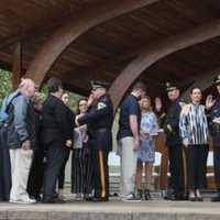 <p>Several Lyndhurst Police Department promotions were made Monday during a ceremony at Town Hall Park.</p>