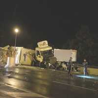 <p>The crashes closed all but one of the lanes on Route 287 in Oakland.</p>