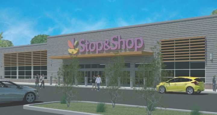 A rendering that shows the proposed redevelopment of the Lake Plaza Shopping Center in Mahopac. Stop &amp; Shop is proposed to be a major tenant.