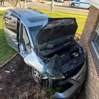 <p>The van slammed into the house on Rosalie Street at Plaza Road, across from Fair Lawn Fire Company No. 3.</p>