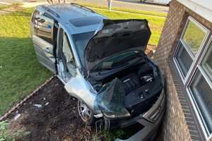 Van Hits House In Fair Lawn Crash, Two Seriously Injured