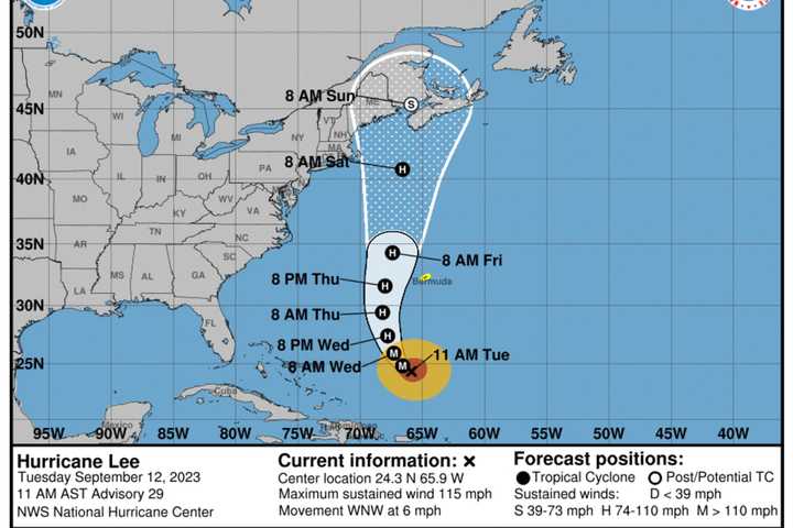 Hurricane Lee Growing Larger Before Expected Northward Turn: Latest Projected Landfall Timing