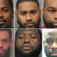 <p>TOP: Lawal Erskine, Jihaad Holmes, Marc Rainey
BOTTOM: Rashad Black, Tyrone Jenkins, Javon Barlow</p>