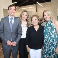 <p>Mayor Noam Bramson, Dana Fiore, Martha Lopez and Katie Couric</p>