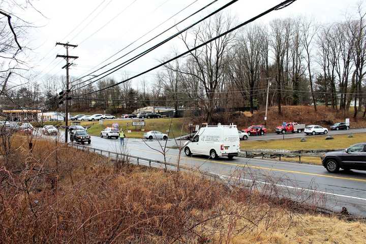 One person was injured in a two-vehicle crash on Route 6N.