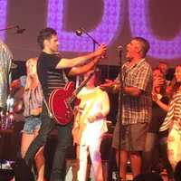 <p>John Stamos performed with the Beach Boys at the Westchester County Center</p>