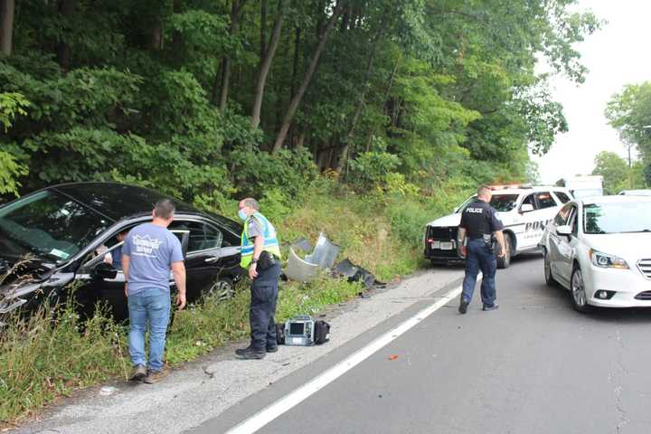 One Hospitalized Following Two-Car Crash Outside Area Restaurant