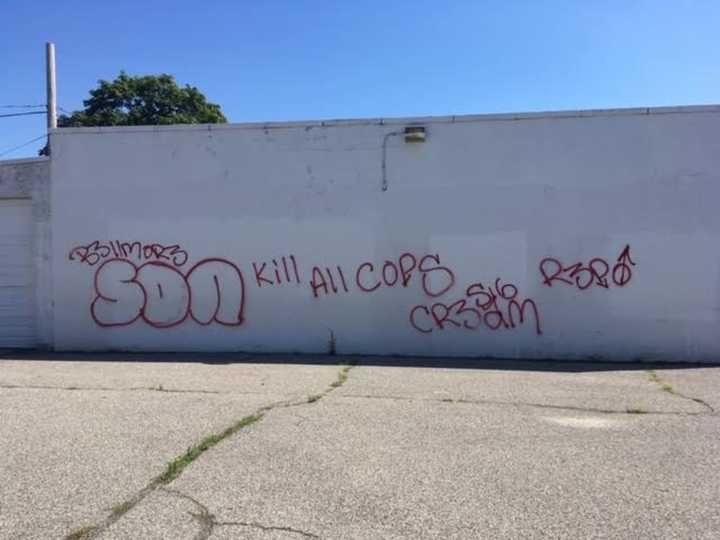 Hate speech was spray-painted at a Bellmore elementary school.