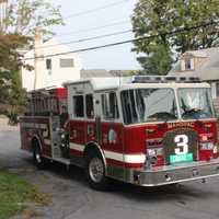 <p>The Mahopac Fire Department worked to extinguish a house fire.</p>