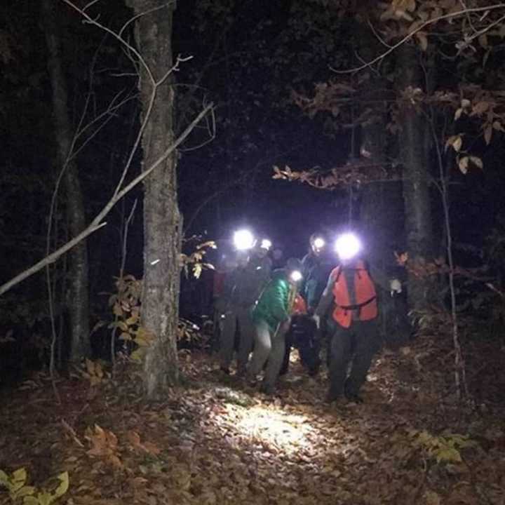 It took some 17 forest rangers to retrieve the body of a missing hiker.