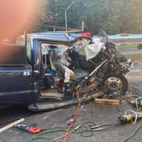 Pickup Truck Driver Extricated After I-95 Crash In Fairfield County
