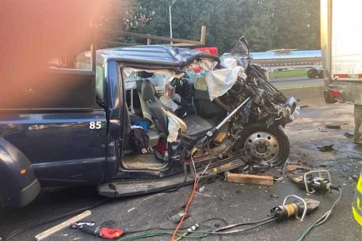Pickup Truck Driver Extricated After I-95 Crash In Fairfield County