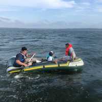 Three Men Rescued From Raft On Long Island Sound