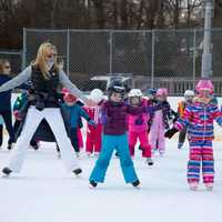 Kindergarteners Learn To Skate At New Canaan Country School