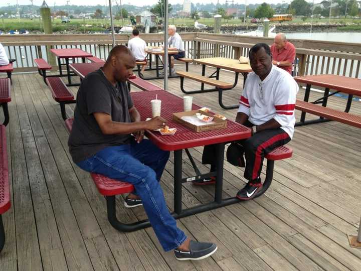 Dining alfresco at Overton&#x27;s in Norwalk.