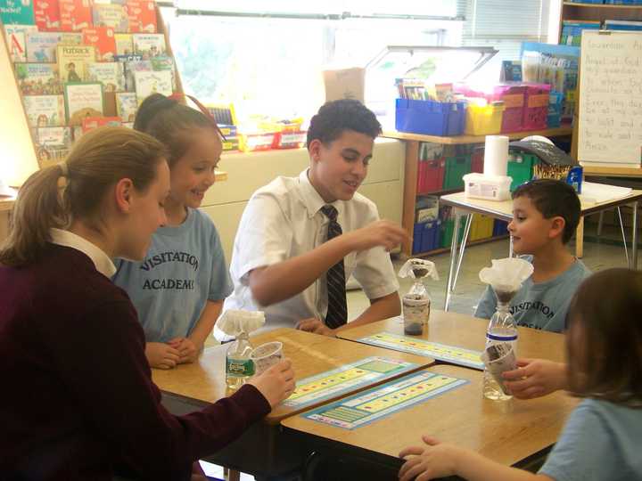 Students at Visitation Academy in Paramus got a crash course in water conservation this week.