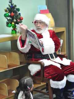 Santa Visits East Rutherford Library