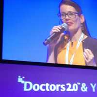 <p>Utitus speaks at a healthcare convention in France.</p>