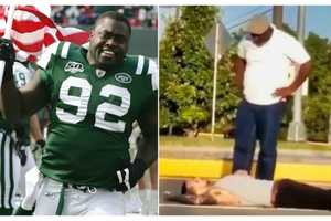 FAKE NEWS: Man Who KO's Roadside Brawler In Viral Video ISN'T Former NY Jet Shaun Ellis