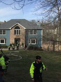 Croton Fire Department Battling Structure Fire 