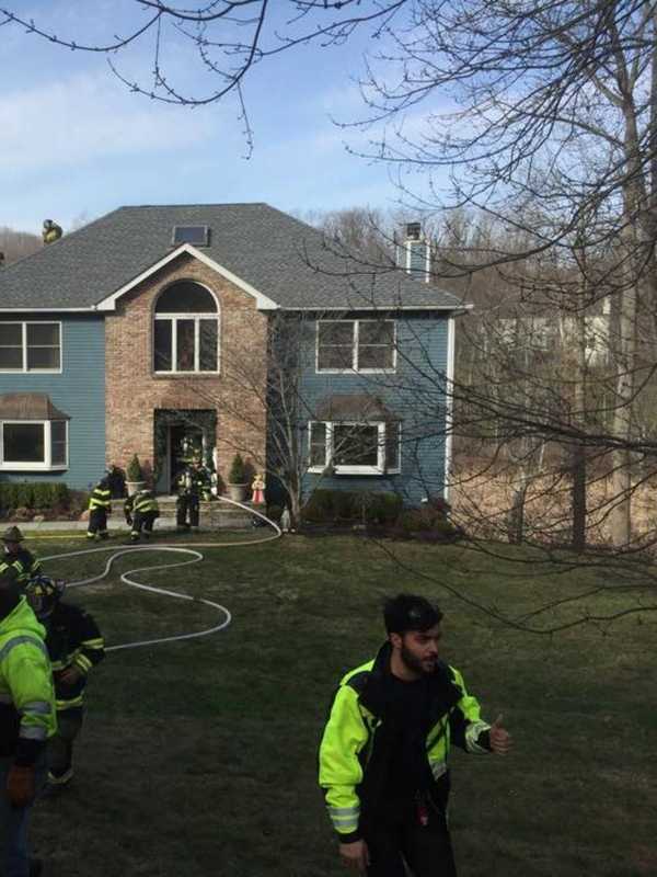 Croton Fire Department Battling Structure Fire 