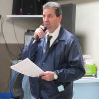<p>Saddle Brook Police Chief Robert Kugler, chair for the tricentennial committee, speaks at the latest meeting Tuesday.</p>