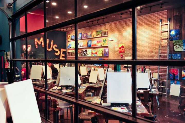 Muse Paintbar opened in November in Ridge Hill in Yonkers.