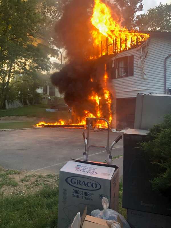 Photos: Fire Rips Through Two-Story Area Home