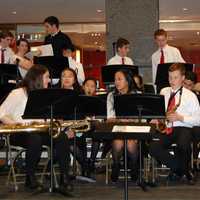 <p>Eastchester High School students performed a holiday concert in the MetLife building on Dec. 17. </p>