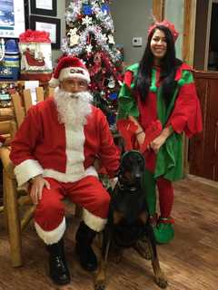 Santa Rides With Elmwood Park Fire Department