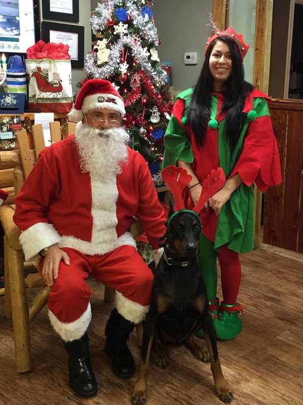 Santa Rides With Elmwood Park Fire Department