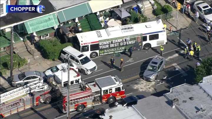 Crash involving a SEPTA bus.