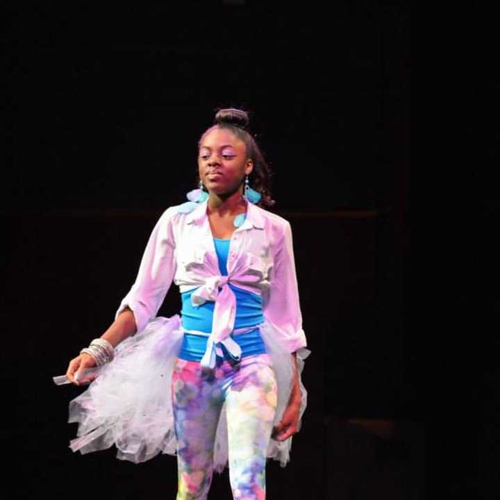 A young model walks the runway at last year&#x27;s Rip the Runway fashion show in Paramus.