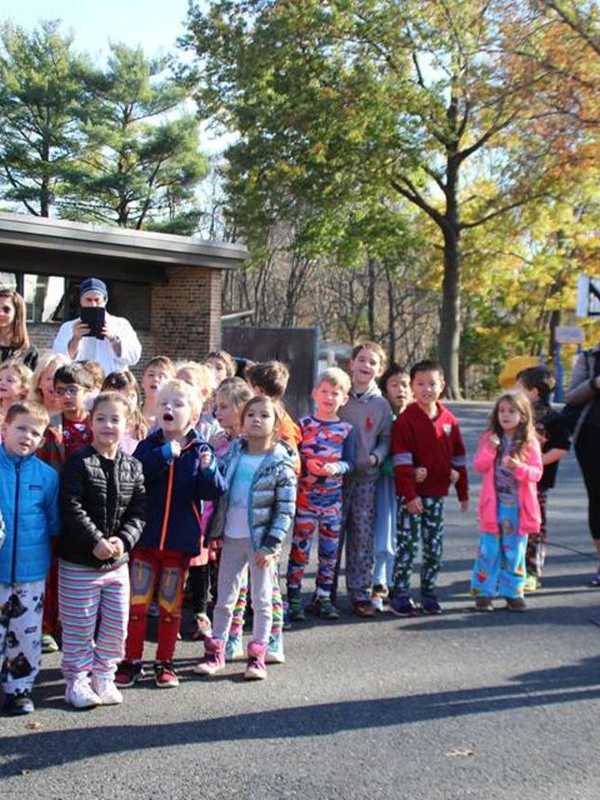 Scarsdale Students Participate In 'Stuff A Bus' Pajama Charity Fundraiser