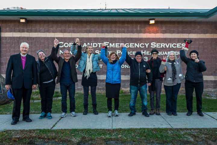 Nine people were arrested Nov. 9 during a protest against the construction of the Algonquin pipeline.