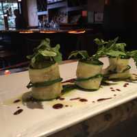 <p>Zucchini rolls at Trevi Ristorante in Harrison.</p>