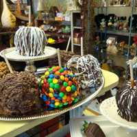 <p>Candy apples at the Candy Apple Shoppe in Warwick.</p>