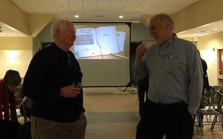 Guests mingle at a previous film festival in Brookfield.