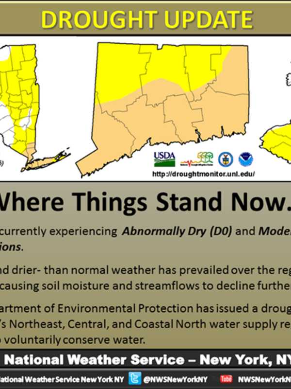 Abnormally Dry Conditions Cited For Westchester
