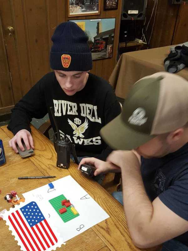 Oradell Firefighters Learn To Communicate -- Through Legos